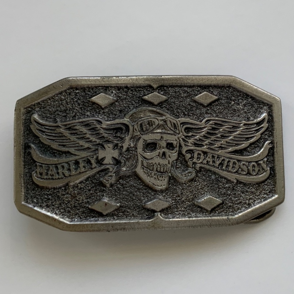 Vintage 1975 Harley-Davidson Belt Buckle – Great American Co –Serial #602 USA